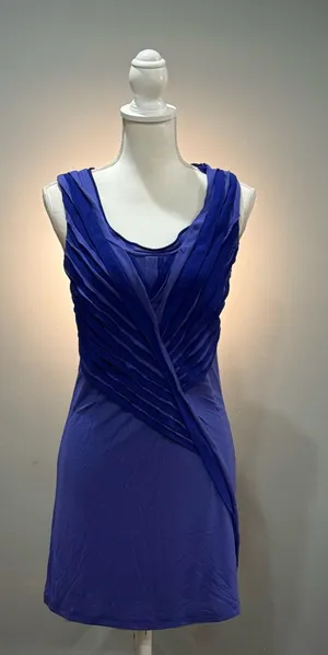 Blue Miss Me Couture Shirred Front Dress Size M NWOT thumbnail 1