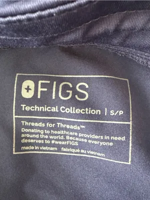 FIGS - Yola Skinny Scrub Pants Navy High Waisted Stretch Jogger Style Size SP thumbnail 8