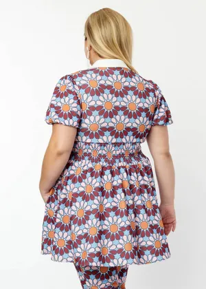 Unique Vintage NTAGE SMAK PARLOUR Flower Power Babydoll 70's Blouse 2XL thumbnail 2