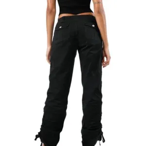 I.Am.Gia Ryder Cargo Pants Low Rise Y2K Goth Streetwear‎ Gorpcore Black XS thumbnail 4