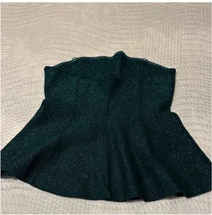 Anthropologie Pilcro Sparkling Dark Green staples Top size Large thumbnail 5
