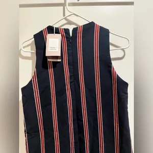 Zara Trafaluc Navy and Red Striped Mini Dress‎ Size Small thumbnail 6