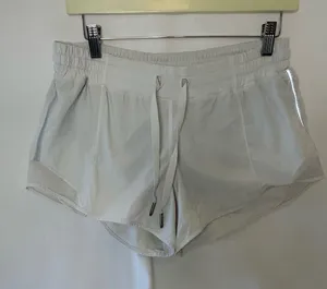 Lululemon Hotty Hot High-Rise Lined Shorts 2.5 White Size 6 LW7AHRT P60218 thumbnail 1