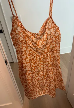 Floral dress Orange thumbnail 1