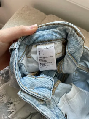 American Eagle Light Washed Jean Shorts thumbnail 5