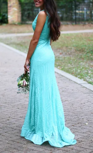 Prom Dress Blue Size 0 thumbnail 3