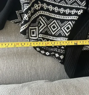 Vtg Lauren Ralph Lauren Knitted Fair Isle Sweater L Fisherman Black Nordic thumbnail 9