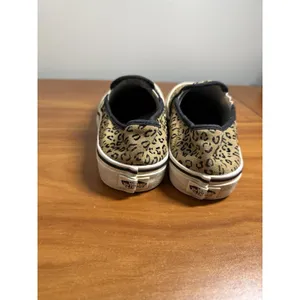 VANS WOMENS Mini Leopard Print SF Slip-On Sneakers Suede Marshmallow Size 9.5 thumbnail 7