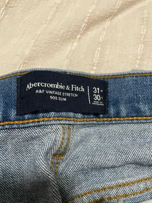 Abercrombie & Fitch Light Blue Distressed Straight Leg Jeans- NWOT thumbnail 5