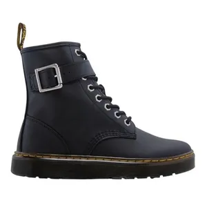 Dr. Martens Zavala ALT Black Leather Buckle Combat Boots Side Zip Women’s 6 Doc thumbnail 7