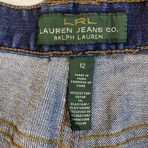 LRL Ralph Lauren Jeans‎ Denim Classic Straight Leg Stretch Size 12 Short 32"x25" thumbnail 2