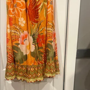 Z&L‎ Europe Vibrant Floral Halter Delia Maxi Dress large. thumbnail 4