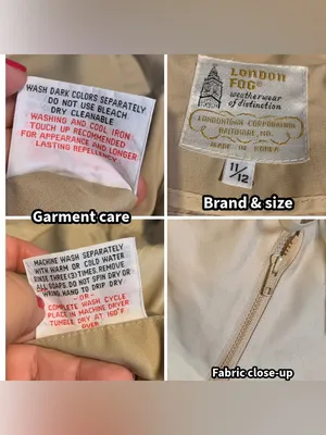 Vintage 1980'S Tan London Fog Lightweight Short Utility Trench Coat (11/12/M) thumbnail 13