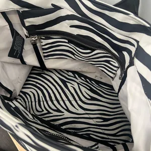 Marc Jacobs Black and White Zebra Print Travel diaper bag, tote Beach Bag thumbnail 11