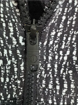 Lululemon Define Jacket Zip Front‎ Knotted Jacquard Black White Women’s size 6 thumbnail 13