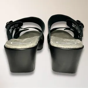 Dansko Womens‎ EU 38 US 7.5-8 Metallic Snake Leather Slide Wedge Sandals Comfort thumbnail 10