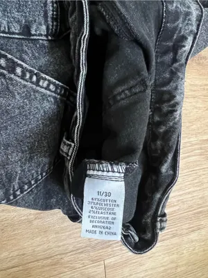 Disclosure High-Rise Black Wide-Leg Cargo Jeans thumbnail 8