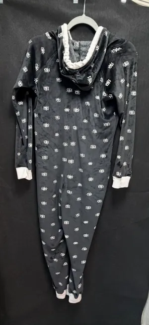 Jenni Fleece Eye Pattern Hooded Onesie Pajamas - Size XS (NWT/No Tags) thumbnail 3