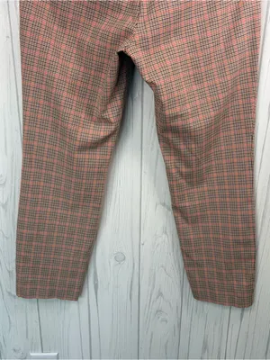 BANANA REPUBLIC Sloan Mid-Rise Skinny‎ Fit Ankle Pant, Camel Glen Plaid Check, 8 thumbnail 9