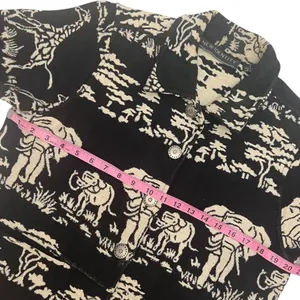 Vintage New Identity Elephant & Giraffe Safari Print Tapestry Jacket thumbnail 10