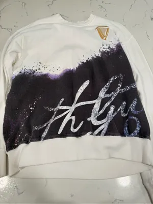 Guinness White Black & Purple Script Graphic Crewneck thumbnail 1