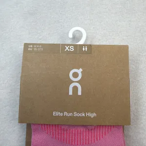 On Cloud Elite Run Sock High Women's Size 4-6 Raspberry/Pink New thumbnail 3