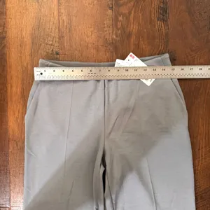 UNIQLO grey elastic waist ponte pants, size M, NWT thumbnail 8