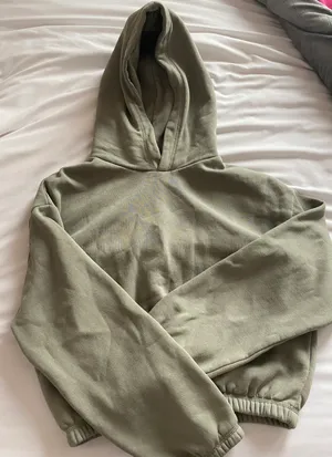 Sage Green Cropped Hoodie thumbnail 2