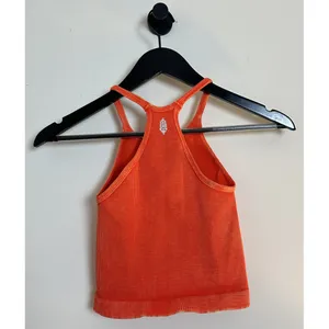 FREE PEOPLE Movement Happiness Runs Long Crop Tank in Orange Size X-Small/Small thumbnail 6