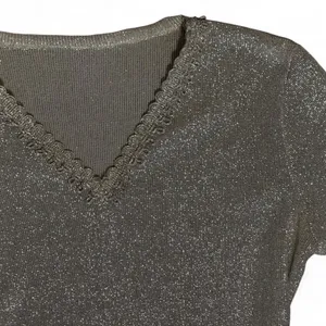 Shimmering Silver Long Sleeve Top thumbnail 2