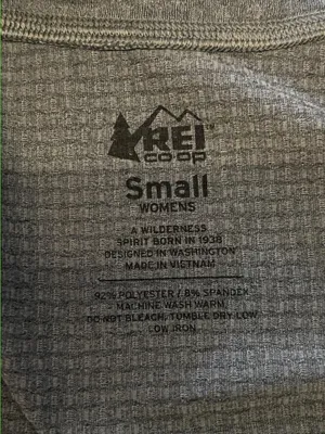 REI Co-op Pullover Womens Small Gray 1/4 Zip Mock Neck Long Sleeve Top Athletic thumbnail 7