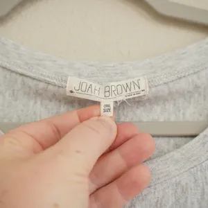 Joah Brown Long Sleeve Shirt Grey Heathered Dolman One Size Cozy Athleisure Soft thumbnail 4
