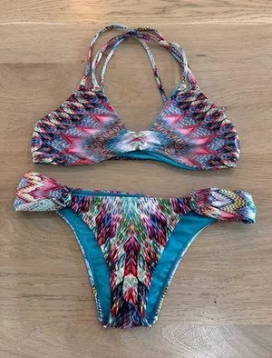 PILYQ reversible bikini set multicolor size small thumbnail 1