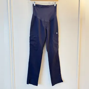 Figs XXS Womens Yola Maternity Navy High-Waisted Scrub Bottoms thumbnail 2