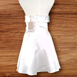 MESHKI Eileen Mini Dress White Bridal 3XL NWT Luxury Minimal Summer Wedding thumbnail 3