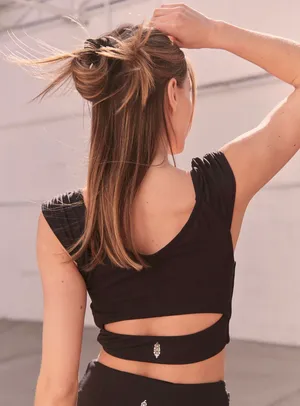 Free People breathe deeper crop tank thumbnail 2