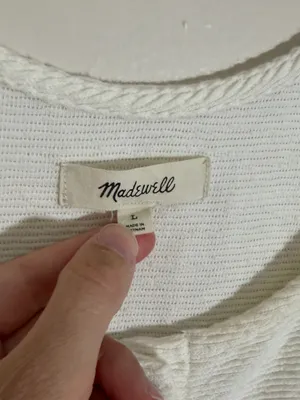 Madewell Ottoman Jacquard Button Front Tank thumbnail 5