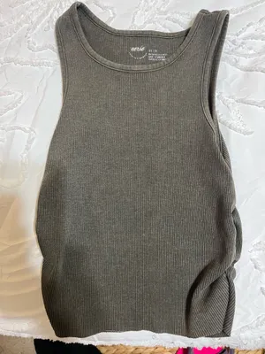 Aerie Ribbed Tank Top Cropped thumbnail 4