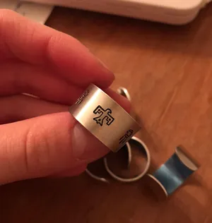 Pattern #1 Ring Silver thumbnail 1