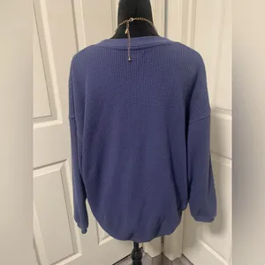 Aerie Oversized Waffle Knit Top thumbnail 3
