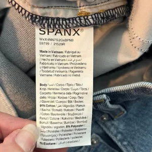 SPANX SPANXshape Size L Authentic 360 90s High Rise Straight Leg Denim Jeans thumbnail 6