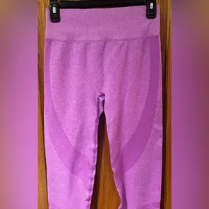 PINK Victoria’s Secret House Party Pink Marl Seamless High Waist Leggings‎ NEW thumbnail 5