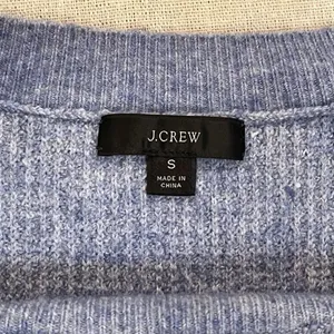 J. Crew | Light Blue Waffle Knit Wool & Alpaca Blend Crewneck Sweater \ Small thumbnail 6