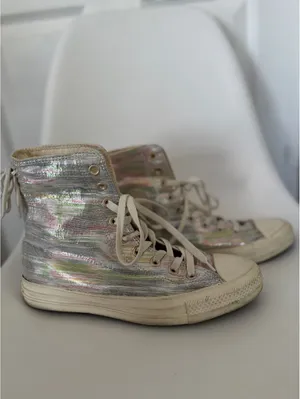 Converse All Star iridescent high top sneakers thumbnail 3