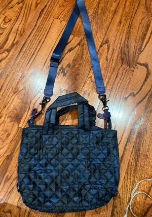 Blue camo crossbody thumbnail 1