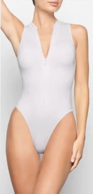 SKIMS Zip-Up One Piece Swimsuit L thumbnail 1