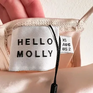 New Hello Molly Get Outta Here Satin Dress Size 2 thumbnail 8