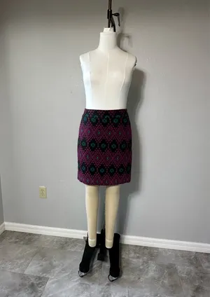 Ann Taylor Skirt Size 14 Aztec Cotton thumbnail 11