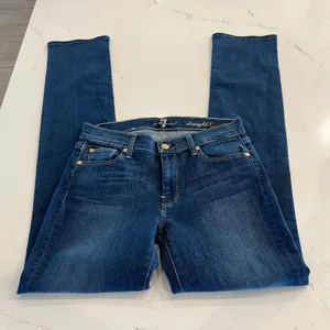 7 for all mankind Straight Leg Jeans Size 28‎ thumbnail 3