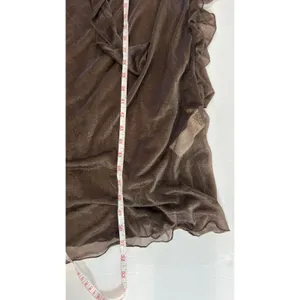 SheIn Women Brown Maxi Dress L Ruched Draped Spaghetti Strap Y2K Evening Party thumbnail 6